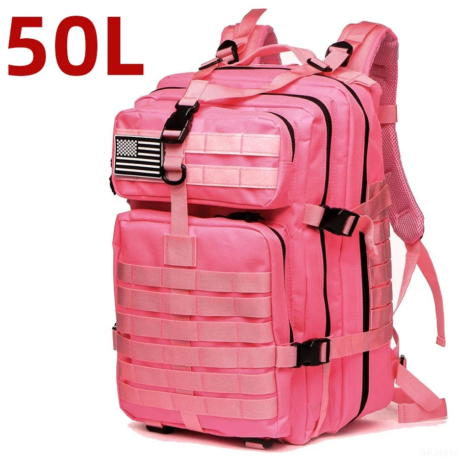 25L/50L Sturdy Nylon Waterproof Tactical Sports Trekking Fishing Hunting Camping Hiking Bag Backpack Outdoor Rucksacks