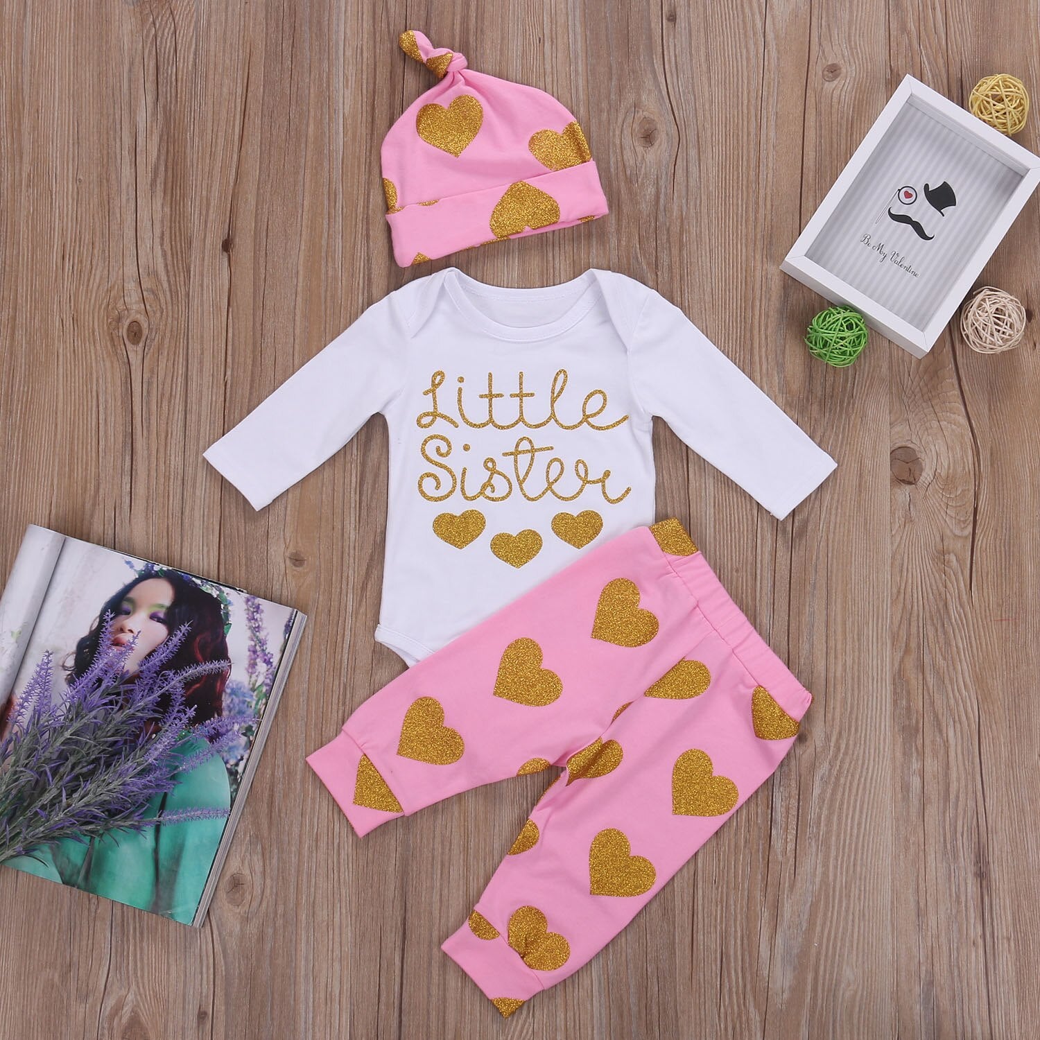 2017 3 PCS Sisters Matching Clothing Sets Baby