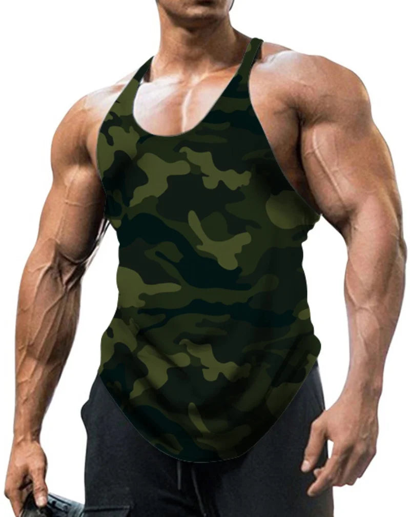Clearance_Men's Thin Camouflage Sleeveless  Vintage Sports Fitness Training Vest_Continuous updates