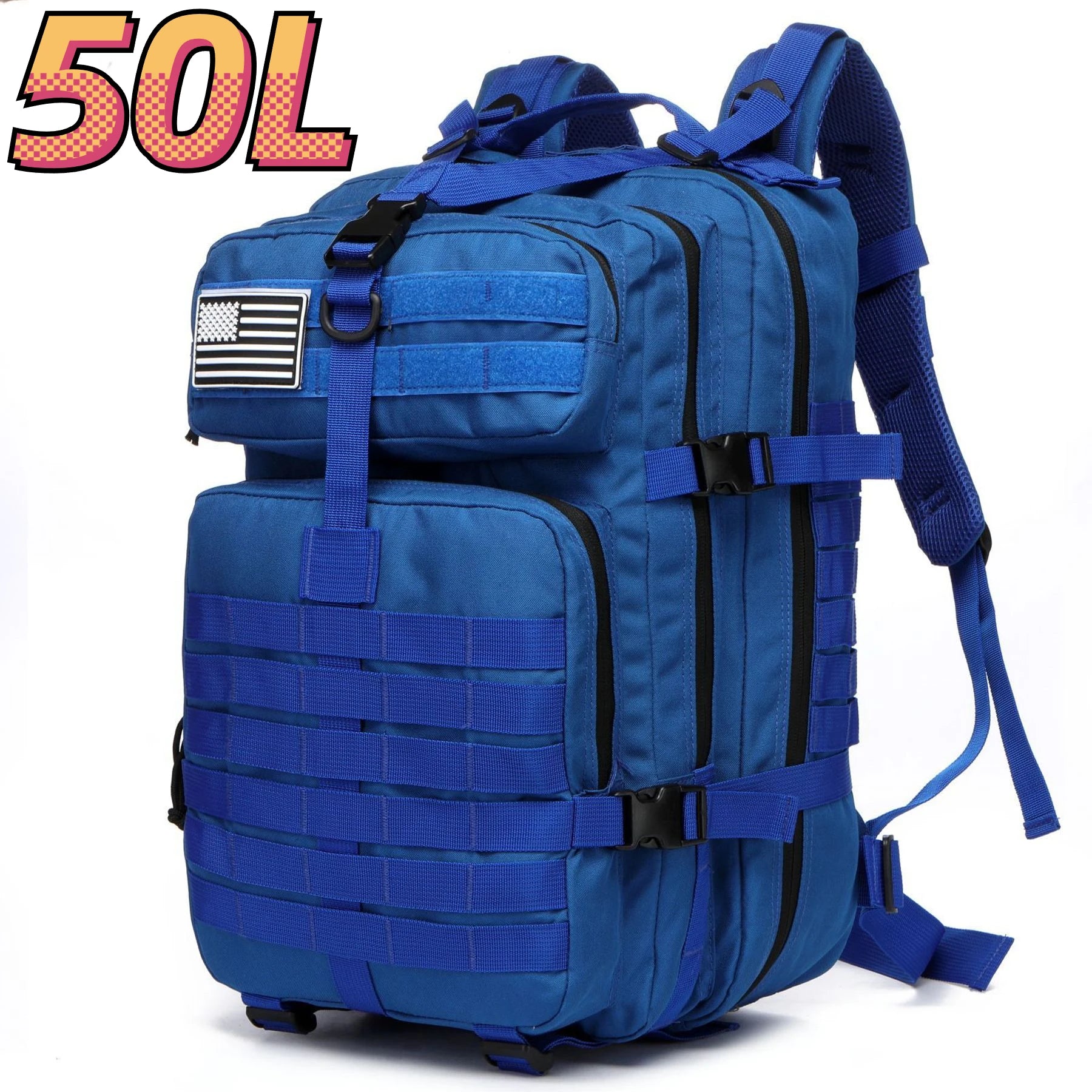 25L/50L Sturdy Nylon Waterproof Tactical Sports Trekking Fishing Hunting Camping Hiking Bag Backpack Outdoor Rucksacks