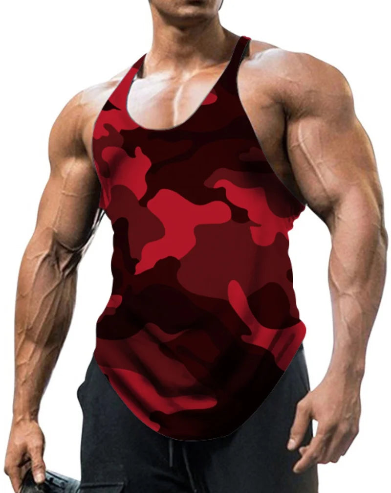 Clearance_Men's Thin Camouflage Sleeveless  Vintage Sports Fitness Training Vest_Continuous updates