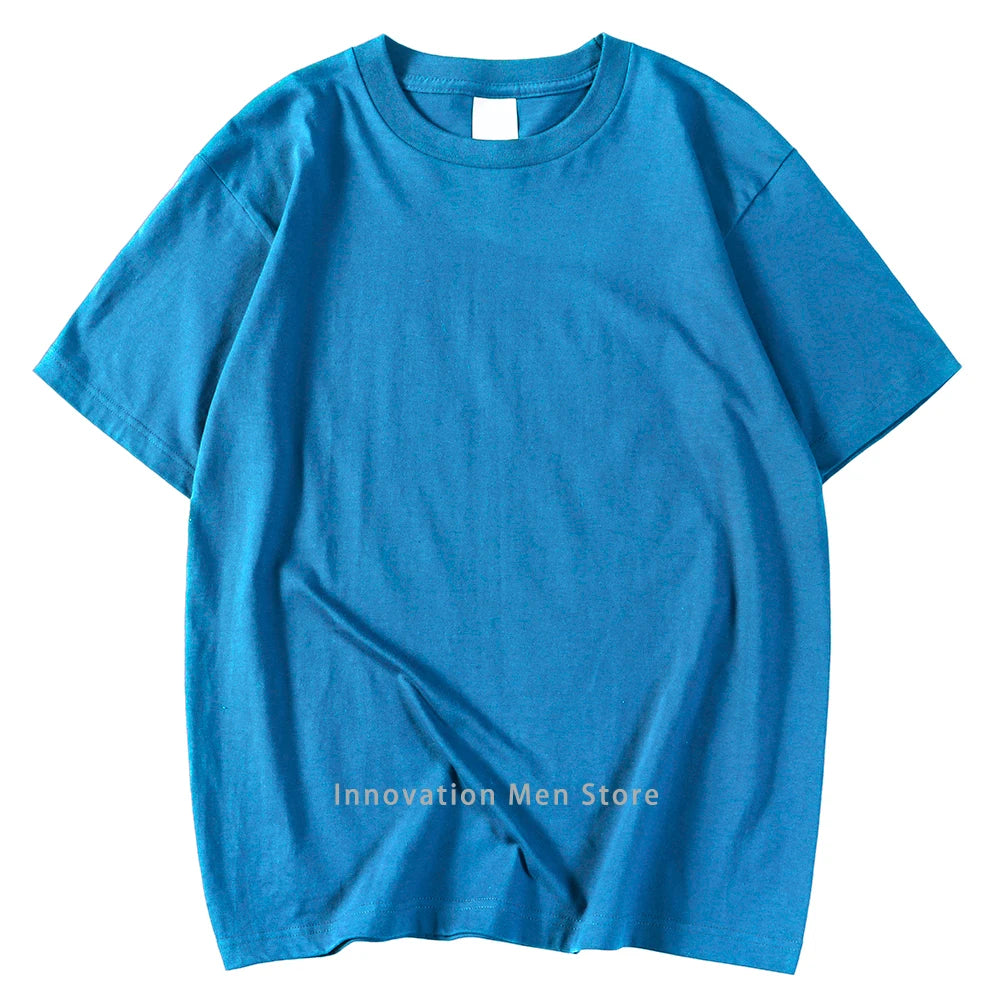 14 Colors Candy Color 100% Cotton T-Shirts Men Women Oversized Short Sleeves Casual Breathable S-XXXL Tee Clothing Soft T Shirts