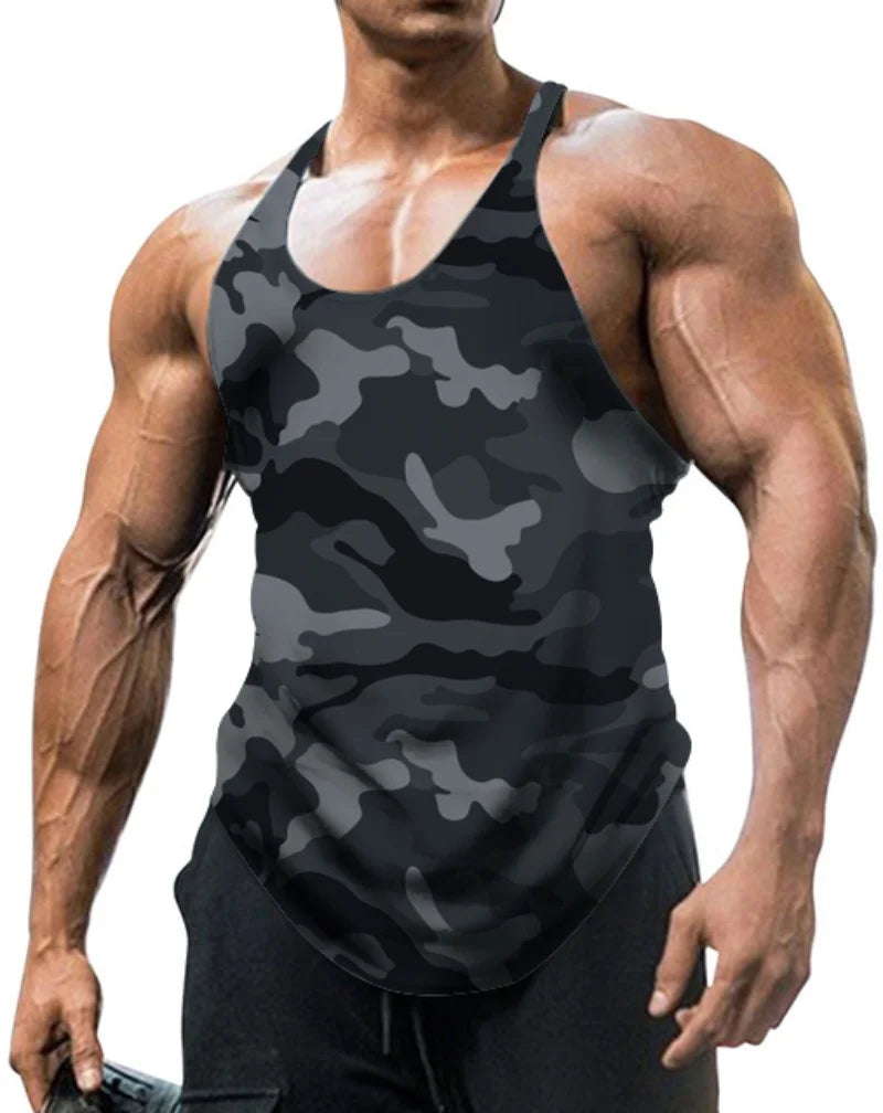 Clearance_Men's Thin Camouflage Sleeveless  Vintage Sports Fitness Training Vest_Continuous updates