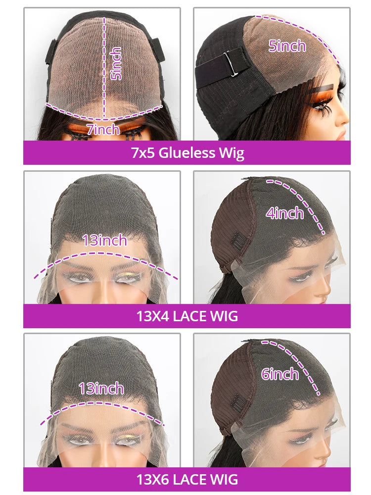 30 40 Inch Loose Body Wave 13x6 HD Lace Front Cambodian Black 100% Human Hair Wig 7x5 Glueless Deep Wave Closure Wigs Half Wigs