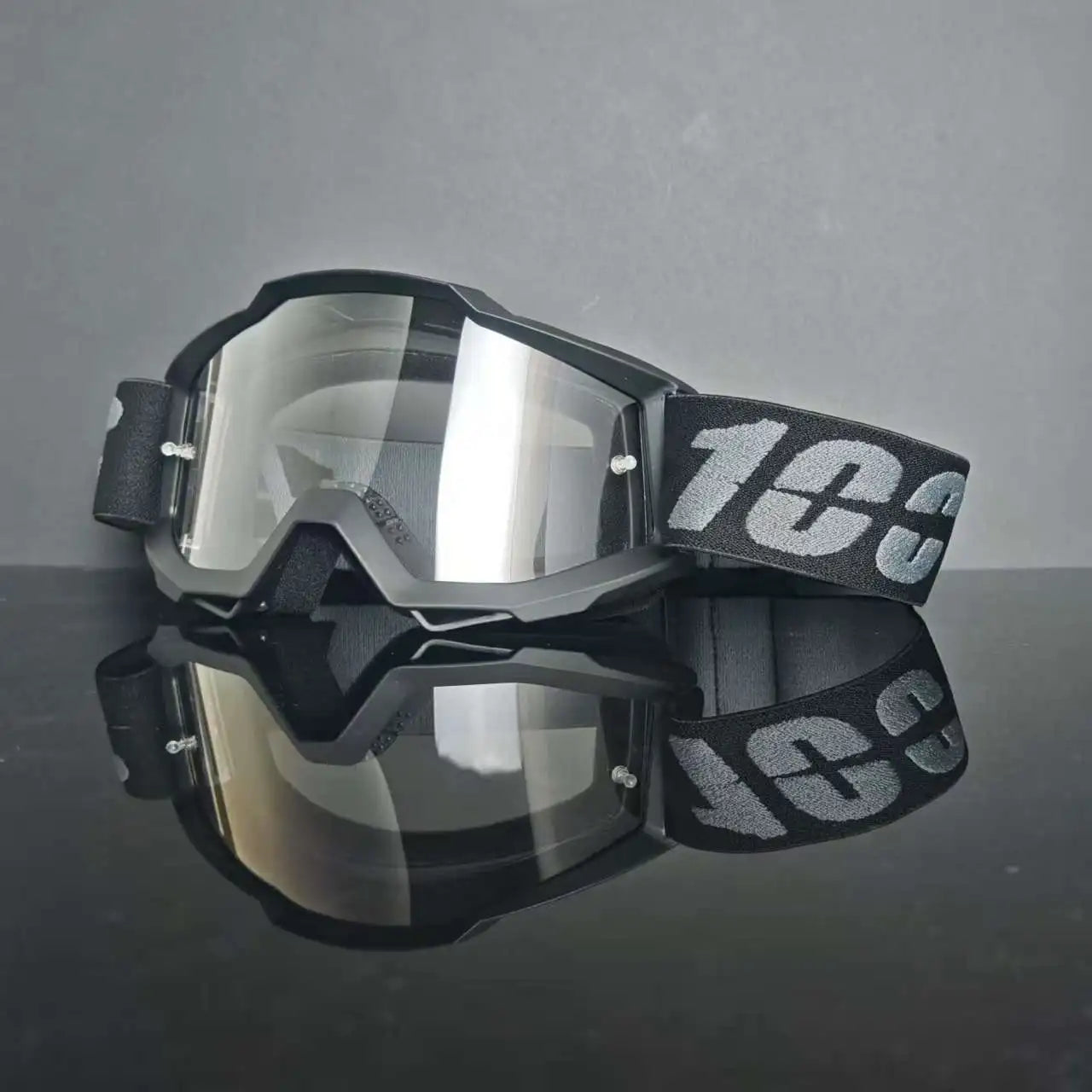 100 Motorcycle Goggles Dustproof Racing Glasses Windproof for Men & Women Motocross Cycling Skiing Outdoor Off-Road Bike Goggle