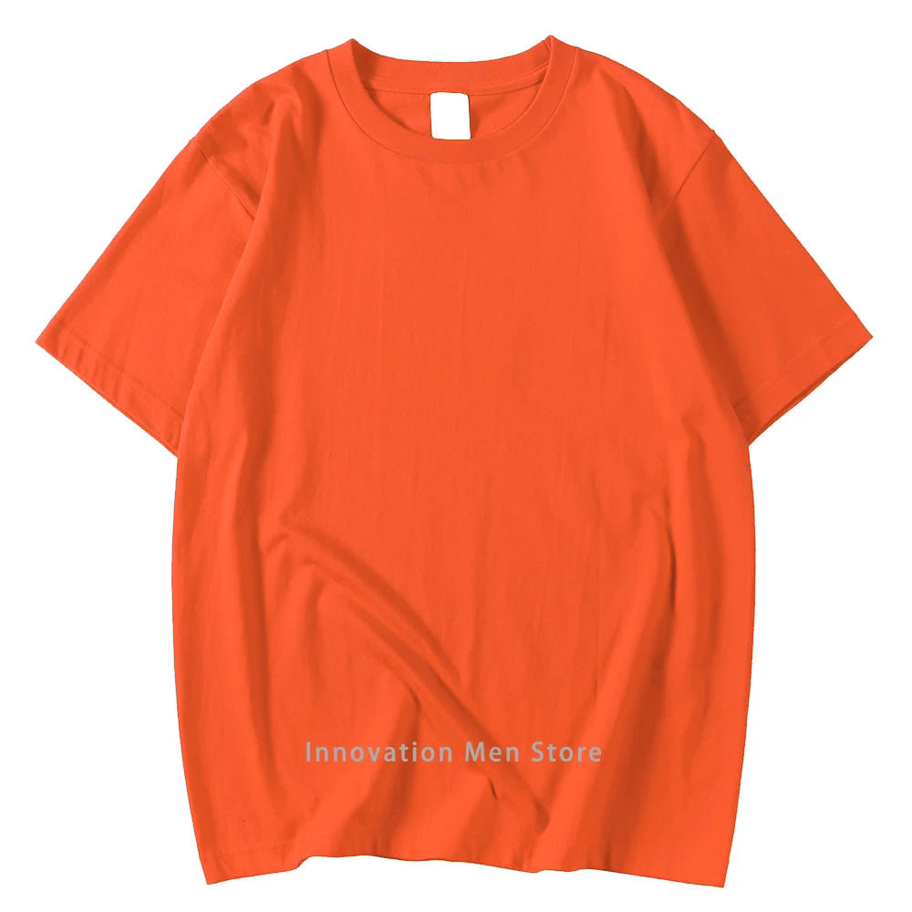 14 Colors Candy Color 100% Cotton T-Shirts Men Women Oversized Short Sleeves Casual Breathable S-XXXL Tee Clothing Soft T Shirts